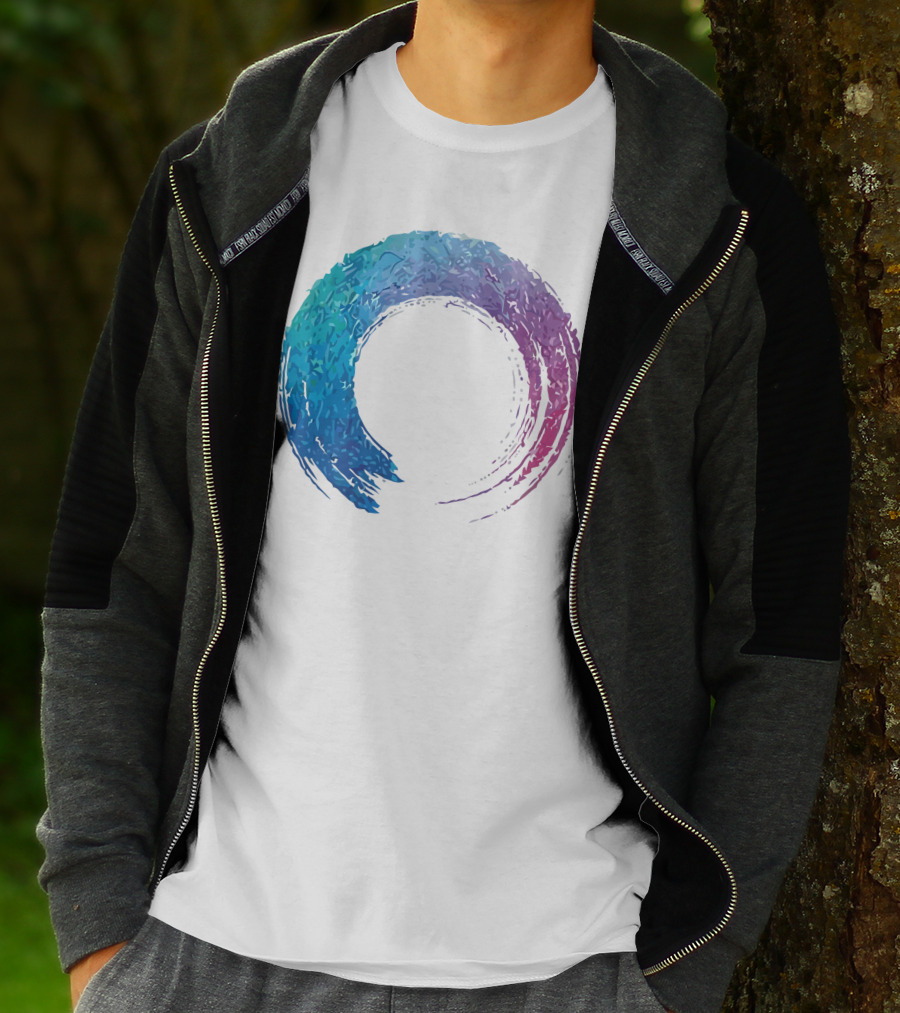 Funilab X Koan Zen Enso Circle Gradient T-Shirt