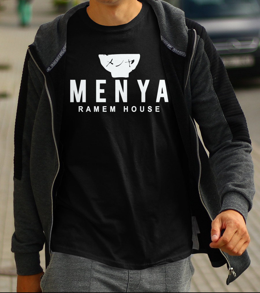 Menya Ramen House Bowl And Text T-Shirt