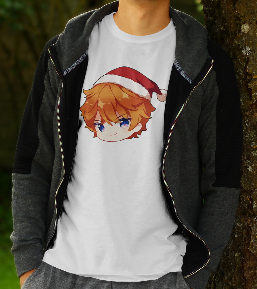 Griffin Burns Chibi Childe Xmas Santa Hat T-Shirt