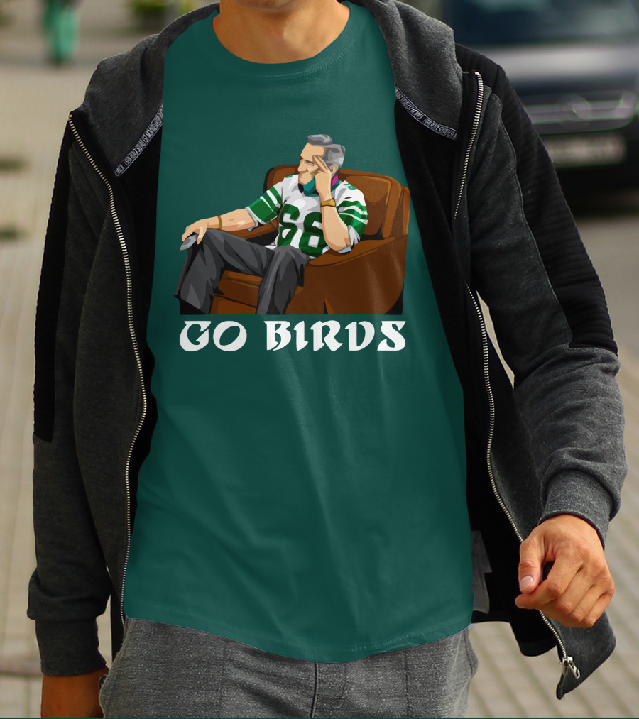 Go Birds Philadelphia Eagles Football 66 Jersey Fan T-Shirt