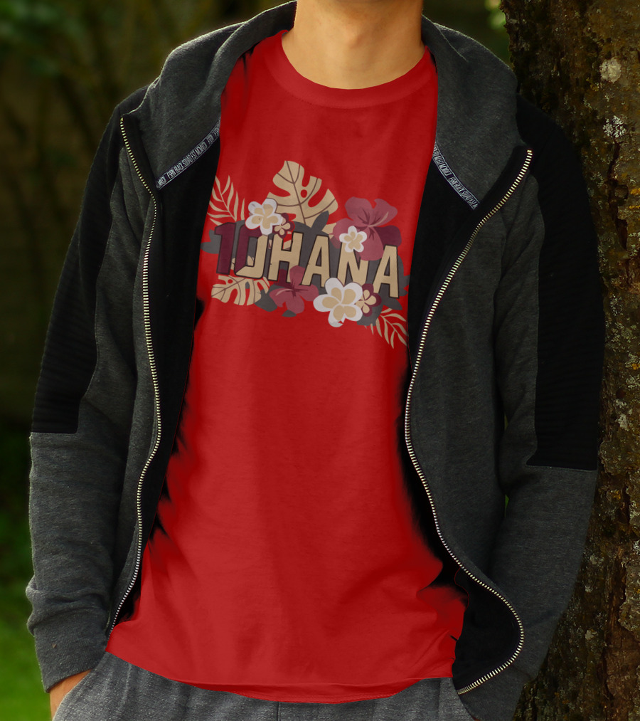 Mckenzie Milton 10Hana Hawaiian Garnet Floral T-Shirt