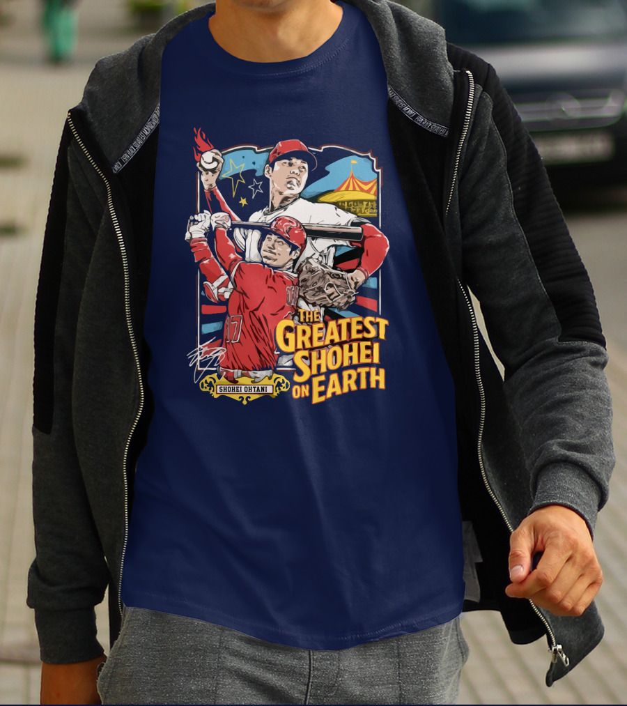 Shohei Ohtani Pitcher And Batter The Greatest Shohei On Earth T-Shirt
