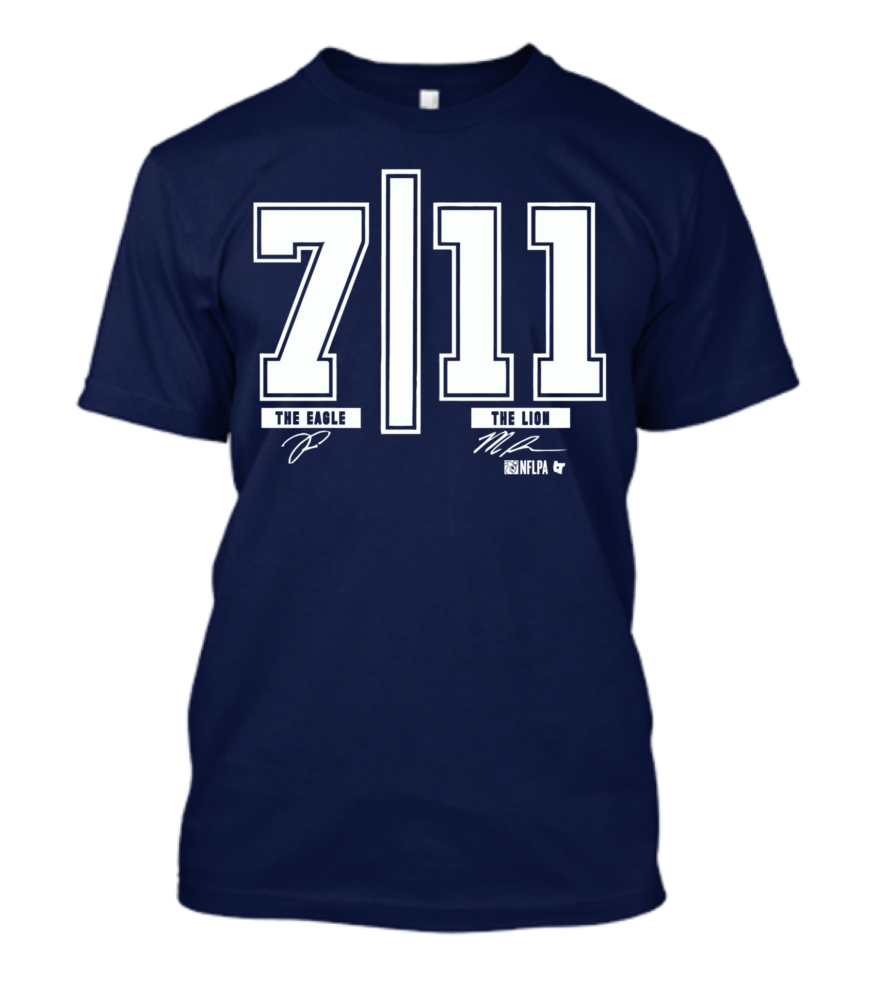 Trevon Diggs And Micah Parsons 7 11 The Eagle The Lion NFLPA T-Shirt