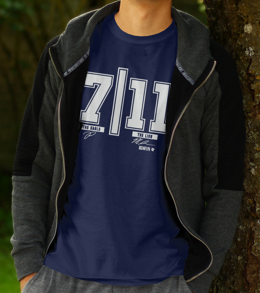 Trevon Diggs And Micah Parsons 7 11 The Eagle The Lion NFLPA T-Shirt