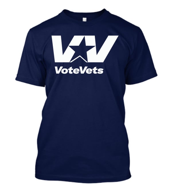VoteVets Star Logo Promoting Veterans Engagement T-Shirt
