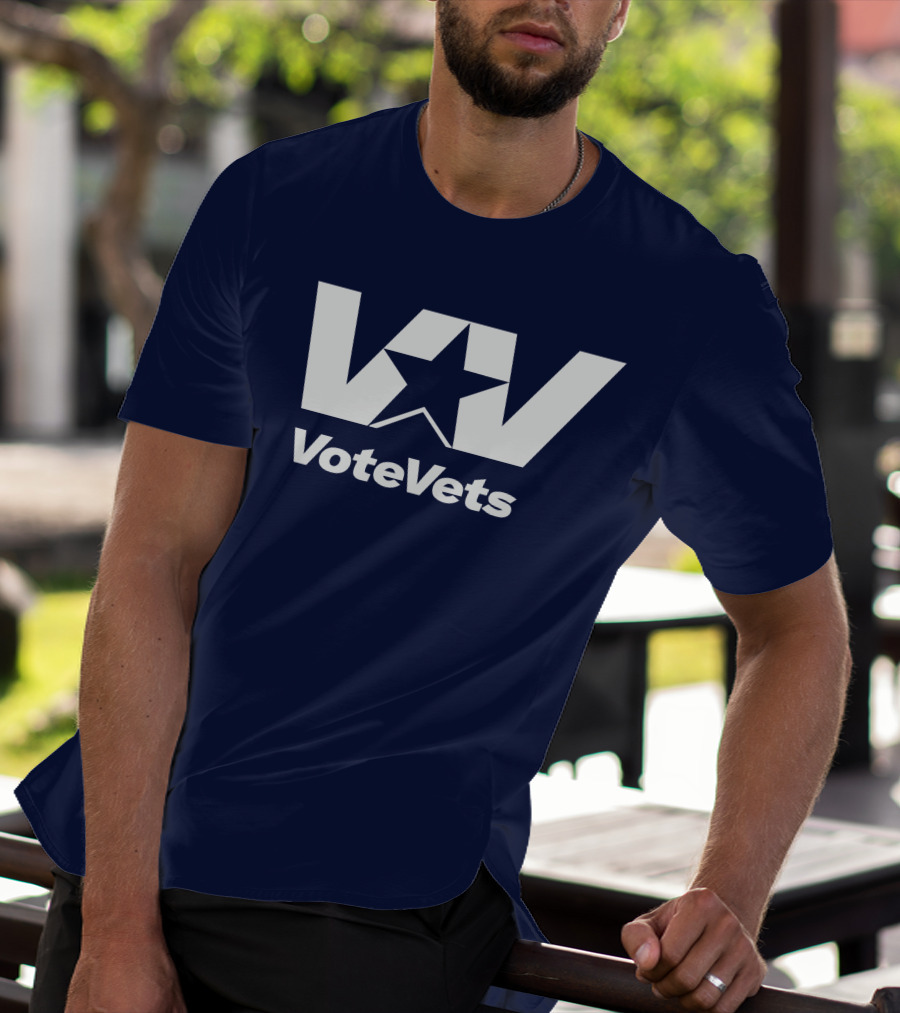 VoteVets Star Logo Promoting Veterans Engagement T-Shirt