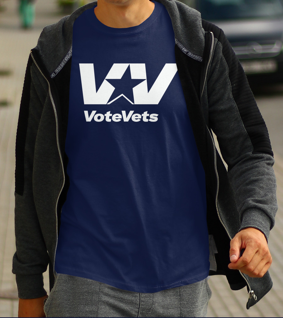 VoteVets Star Logo Promoting Veterans Engagement T-Shirt