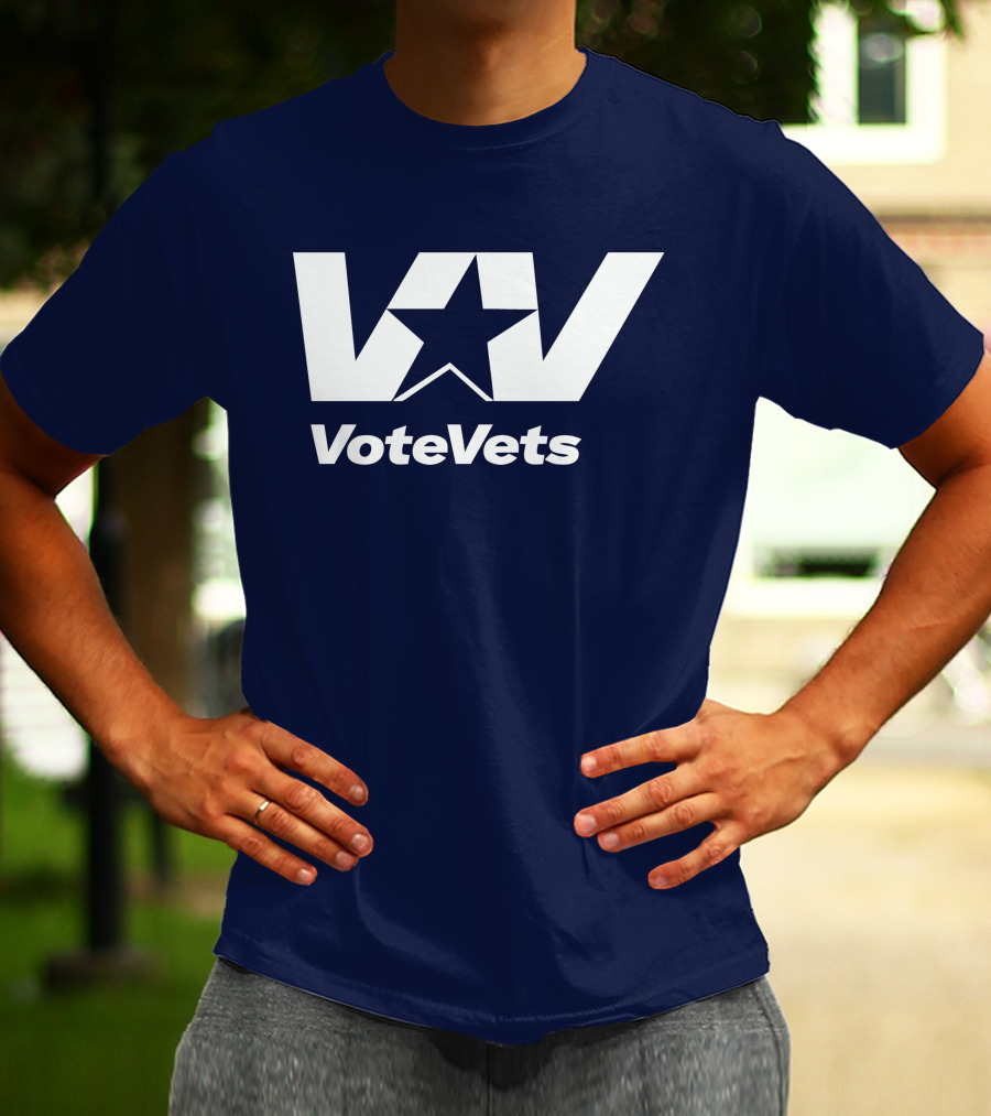 VoteVets Star Logo Promoting Veterans Engagement T-Shirt