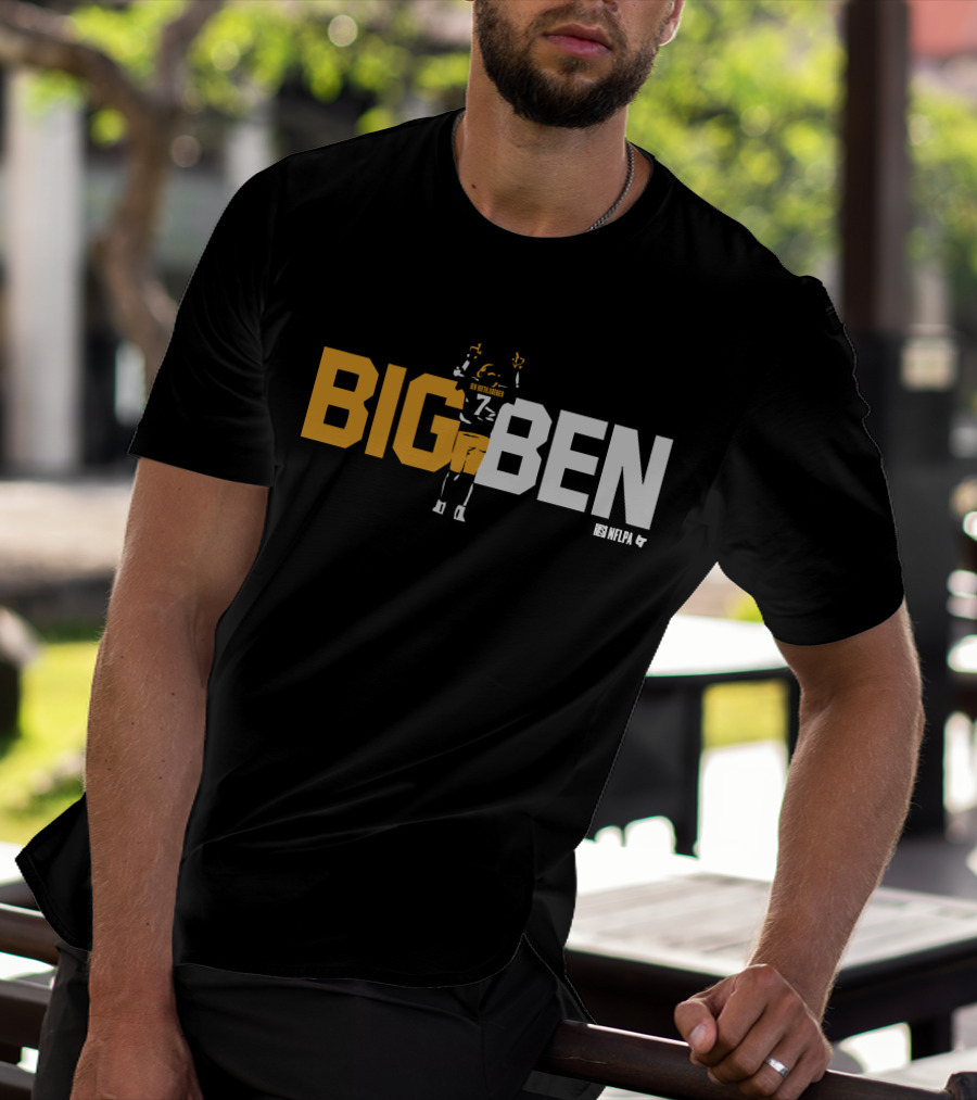 BIG BEN Ben Roethlisberger One Last Time NFLPA T-Shirt