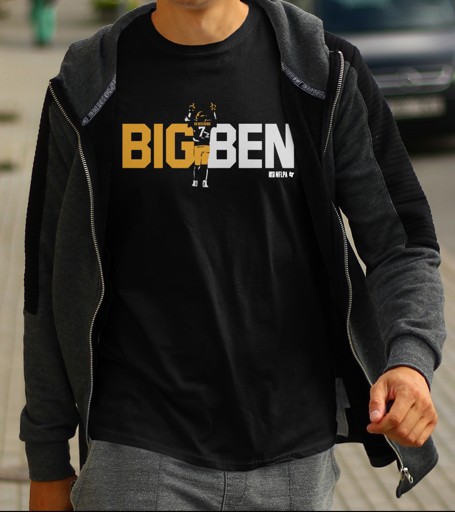 BIG BEN Ben Roethlisberger One Last Time NFLPA T-Shirt