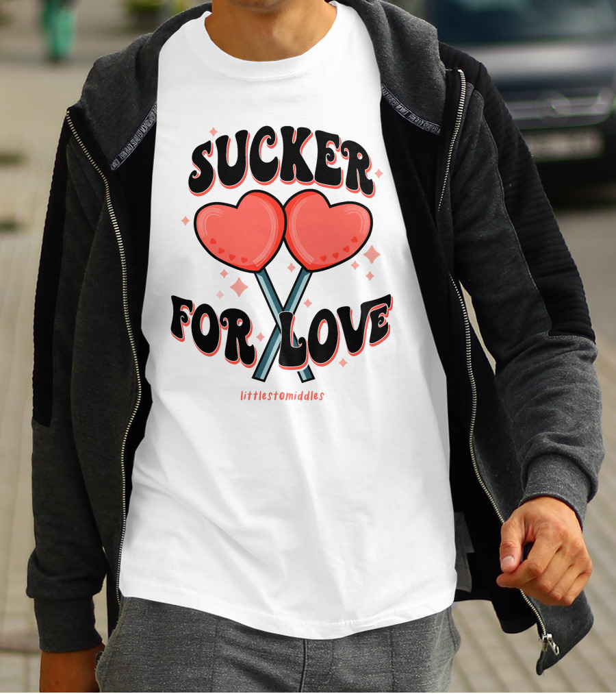Sucker For Love Heart Lollipops Littlestomiddles T-Shirt