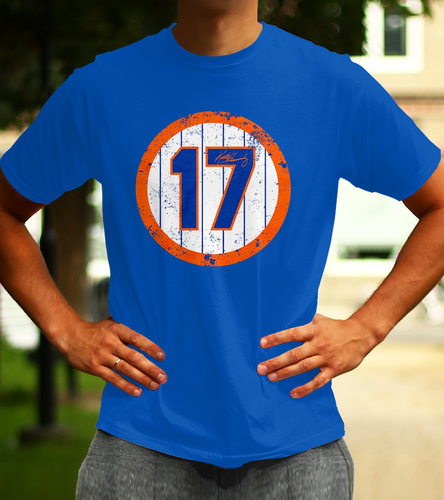 Keith Hernandez 17 New York Mets Jersey Number Signature Classic T-Shirt
