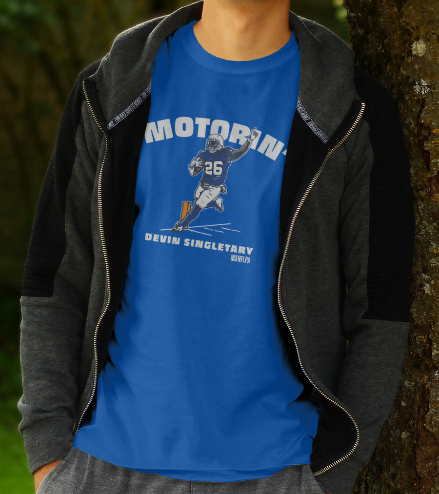 MOTORIN' Devin Singletary NFLPA Number 26 Football Run T-Shirt