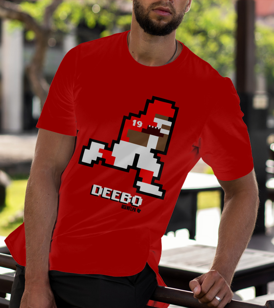 Deebo Samuel 8-Bit Retro NFLPA Number 19 Football T-Shirt