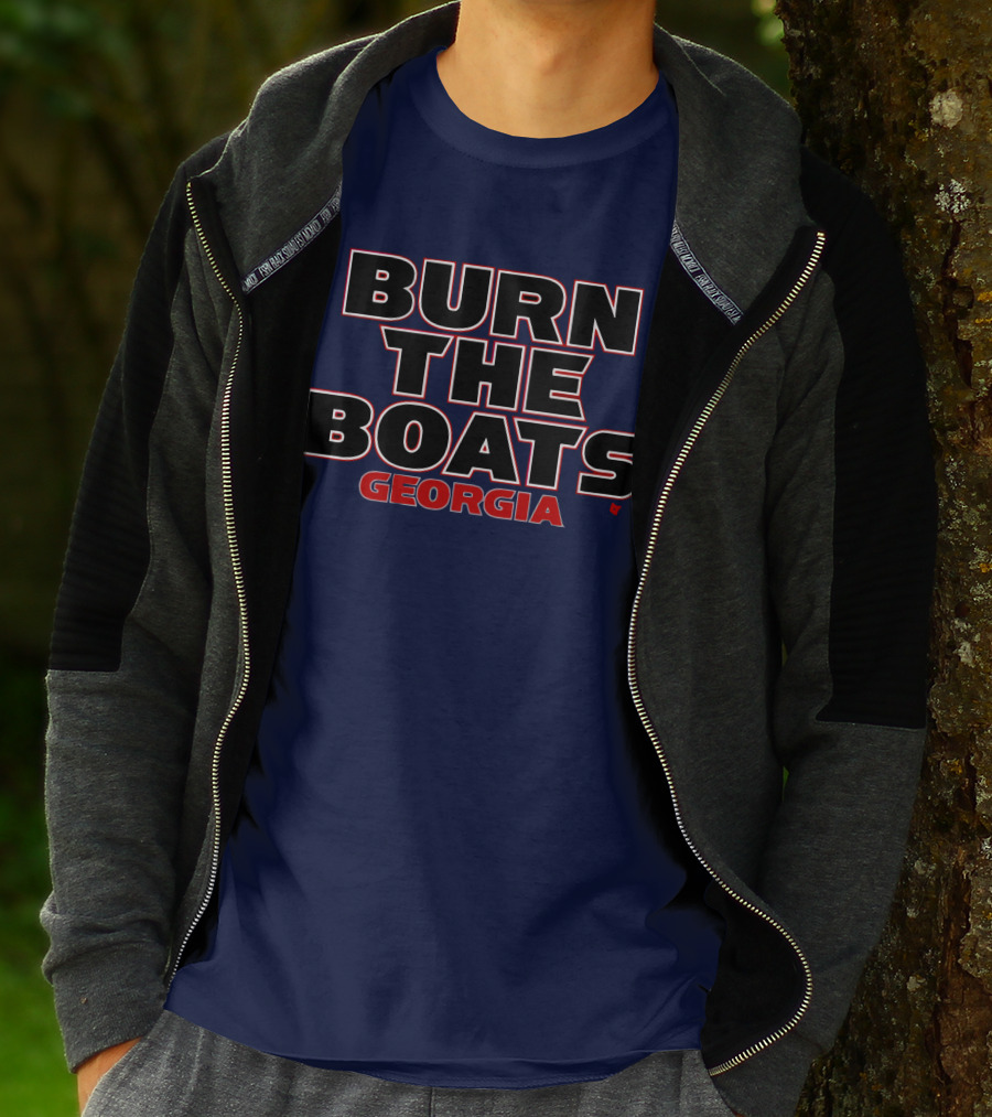 Burn The Boats Georgia Football T-Shirt