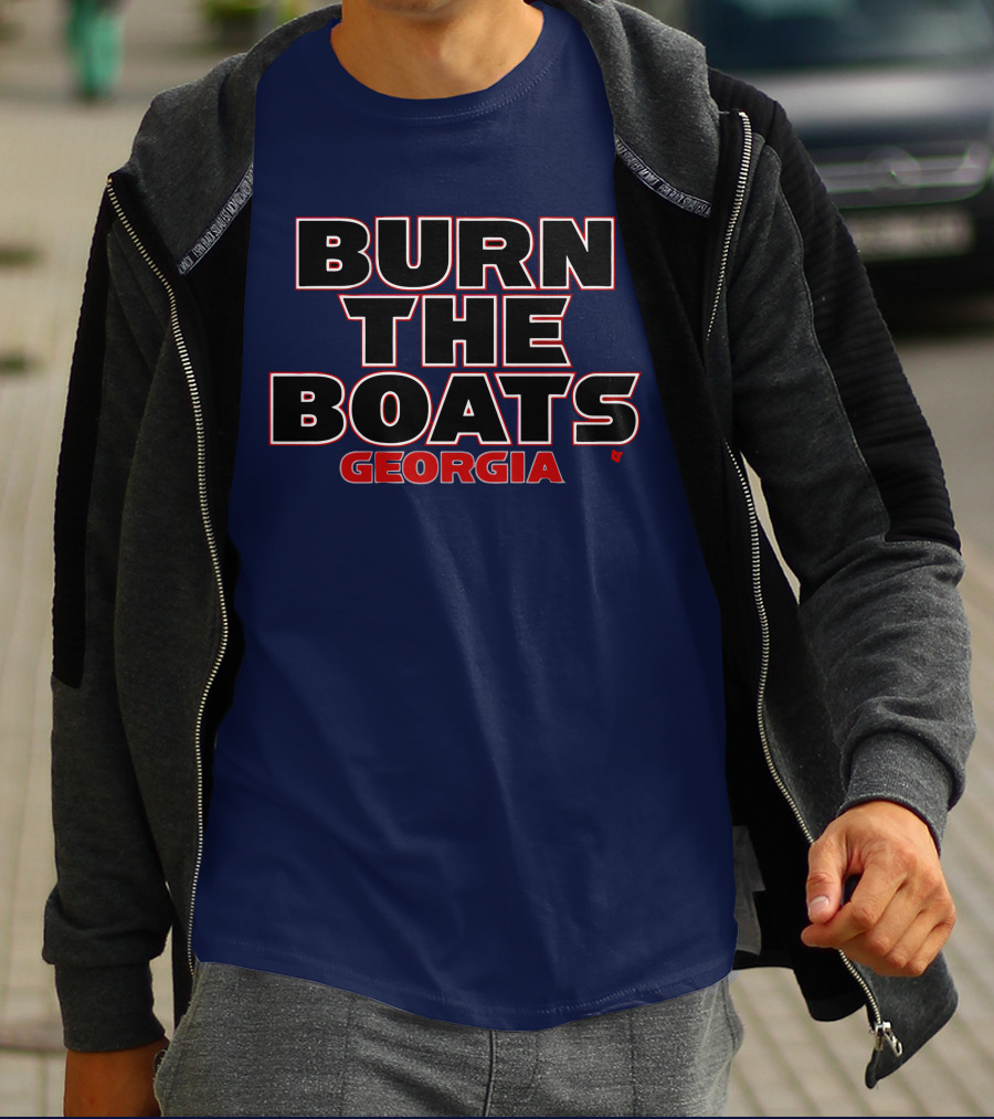 Burn The Boats Georgia Football T-Shirt