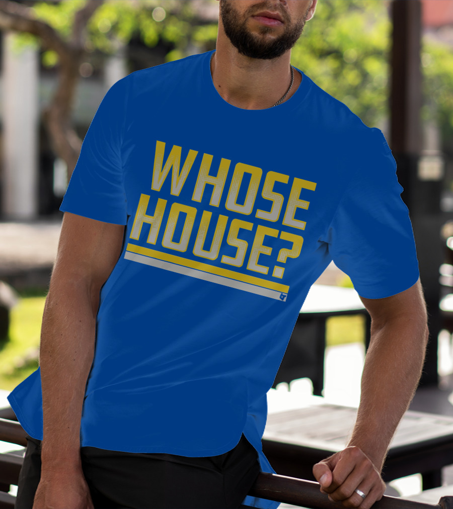 Los Angeles Rams Whose House Blue T-Shirt