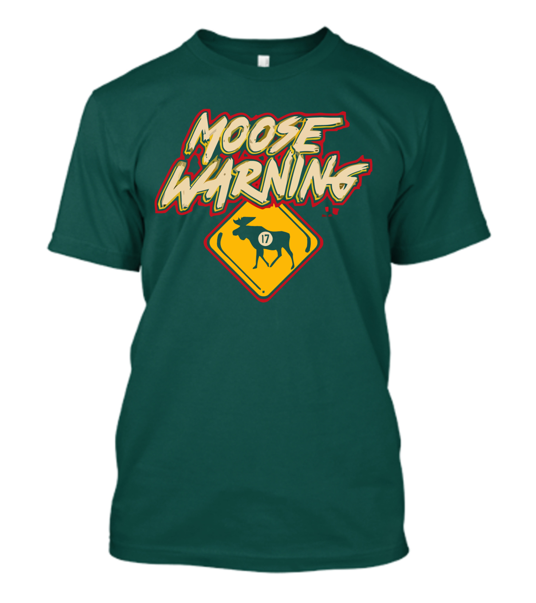 Moose Warning 17 Marcus Foligno T-Shirt