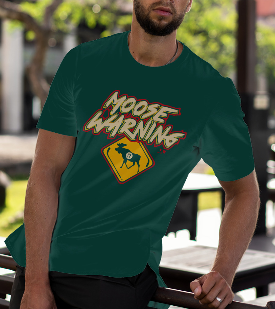 Moose Warning 17 Marcus Foligno T-Shirt