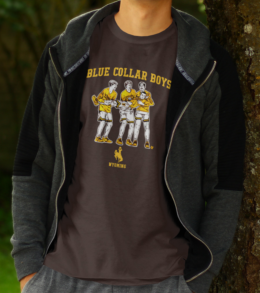 Blue Collar Boys Wyoming Basketball Team T-Shirt