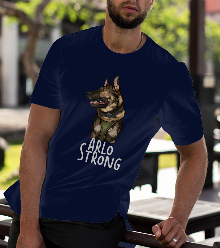 Arlo Strong German Shepherd Drawing T-Shirt