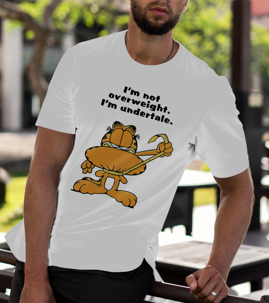 I'm Not Overweight I'm Undertale Garfield Image T-Shirt