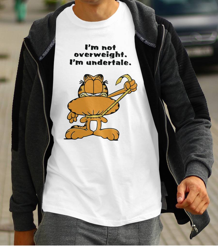 I'm Not Overweight I'm Undertale Garfield Image T-Shirt