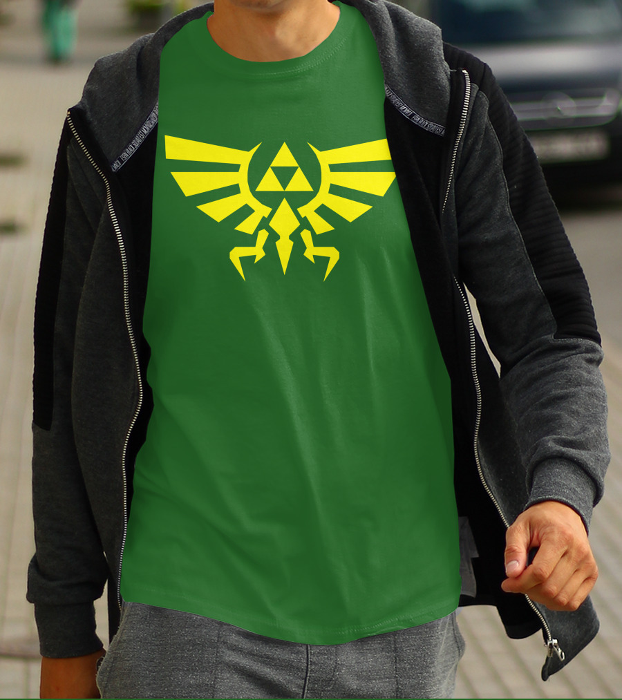 Triforce Hylian Crest And Cargo Shorts T-Shirt
