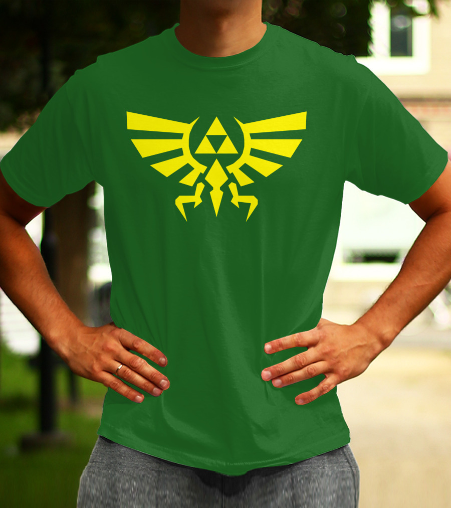 Triforce Hylian Crest And Cargo Shorts T-Shirt