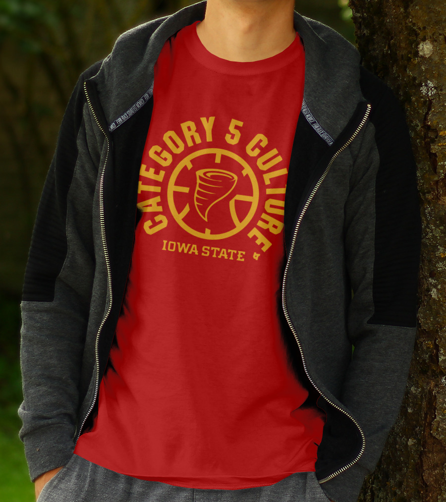 Iowa State Cyclones Category 5 Culture Tornado Emblem T-Shirt
