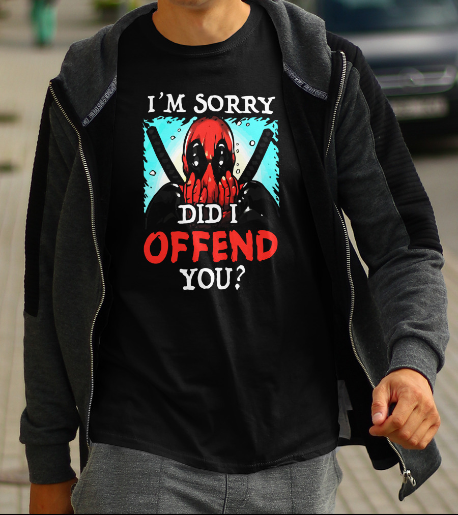 I'm Sorry Did I Offend You Masked Character With Swords T-Shirt