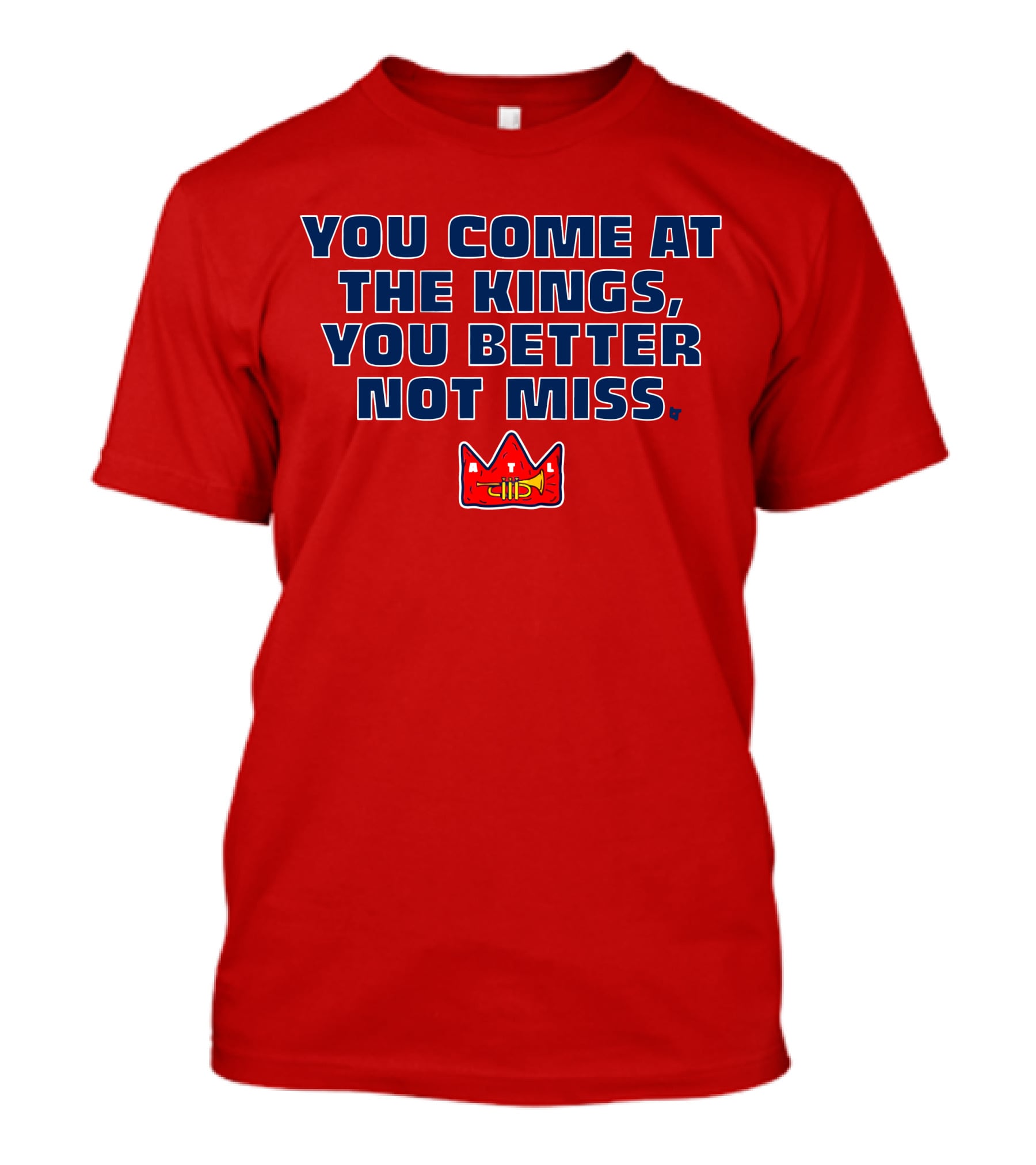 You Come At The Kings Crown Symbol Bold Warning T-Shirt