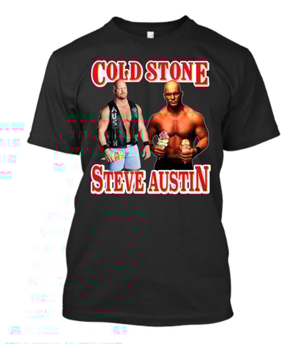 Cold Stone Steve Austin Ice Cream Wrestler Crossover T-Shirt