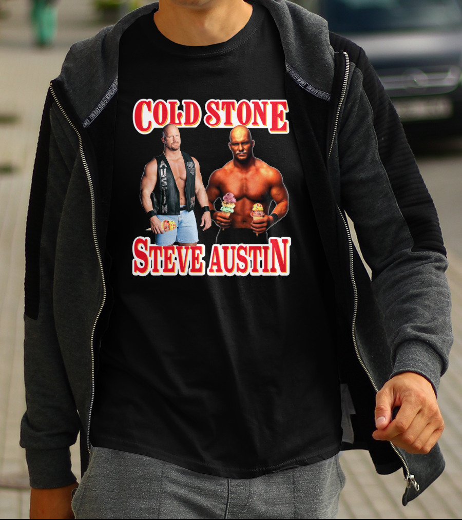 Cold Stone Steve Austin Ice Cream Wrestler Crossover T-Shirt