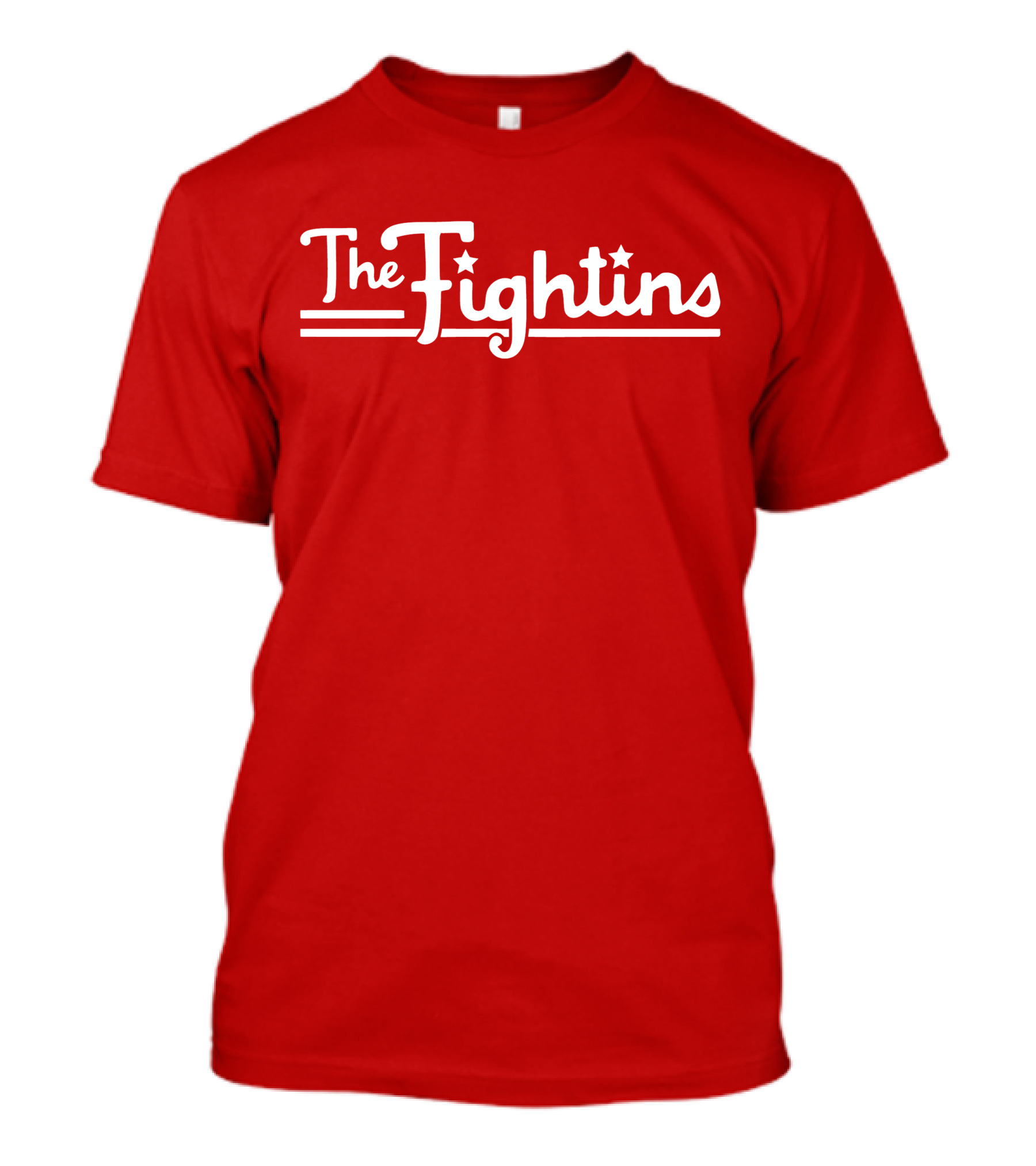 The Fightins Philadelphia Baseball Bold Script Stars Red T-Shirt