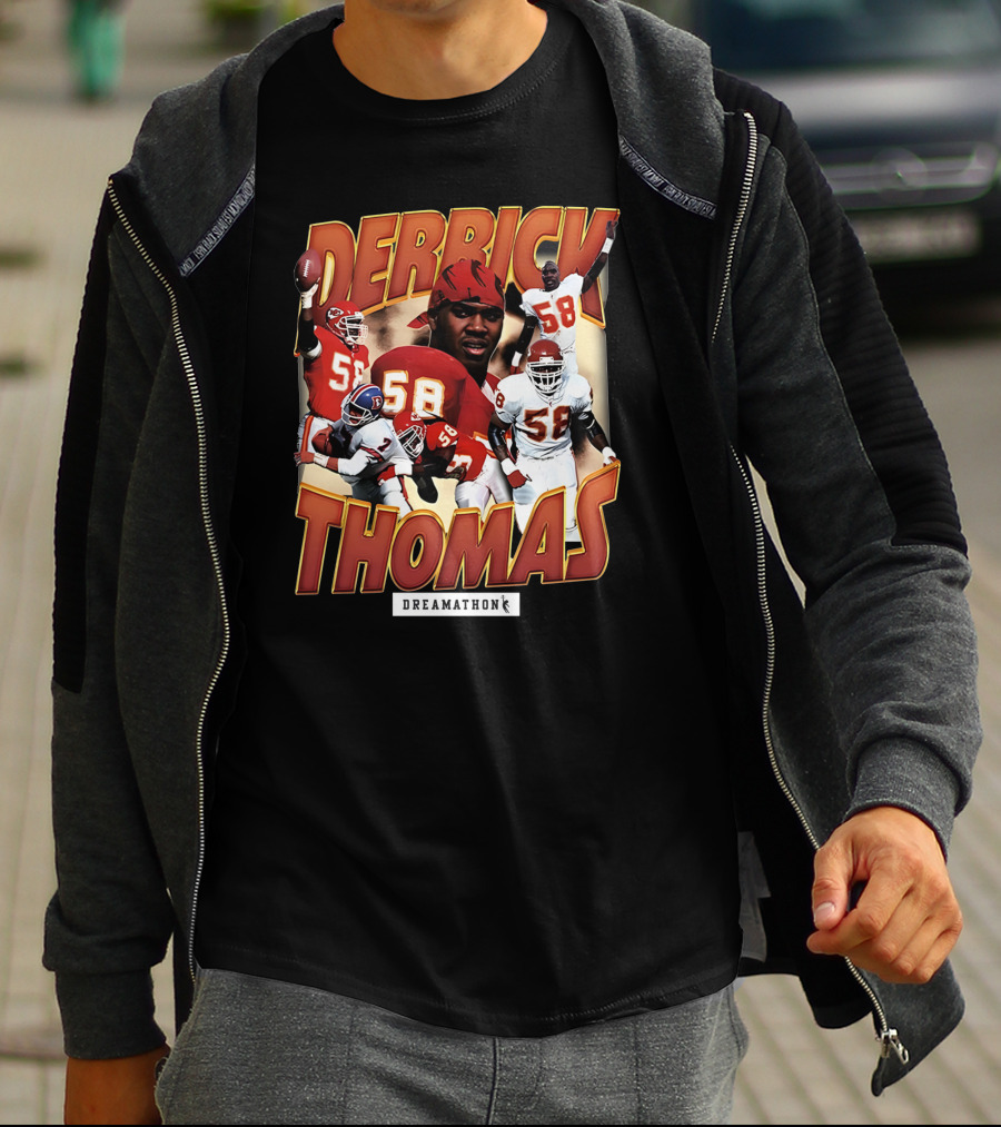 Derrick Thomas Dreamathon Football Legends 58 T-Shirt