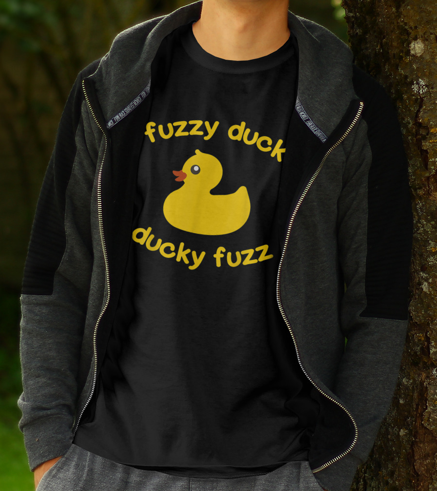 Fuzzy Duck Ducky Fuzz Rubber Duck Toy T-Shirt