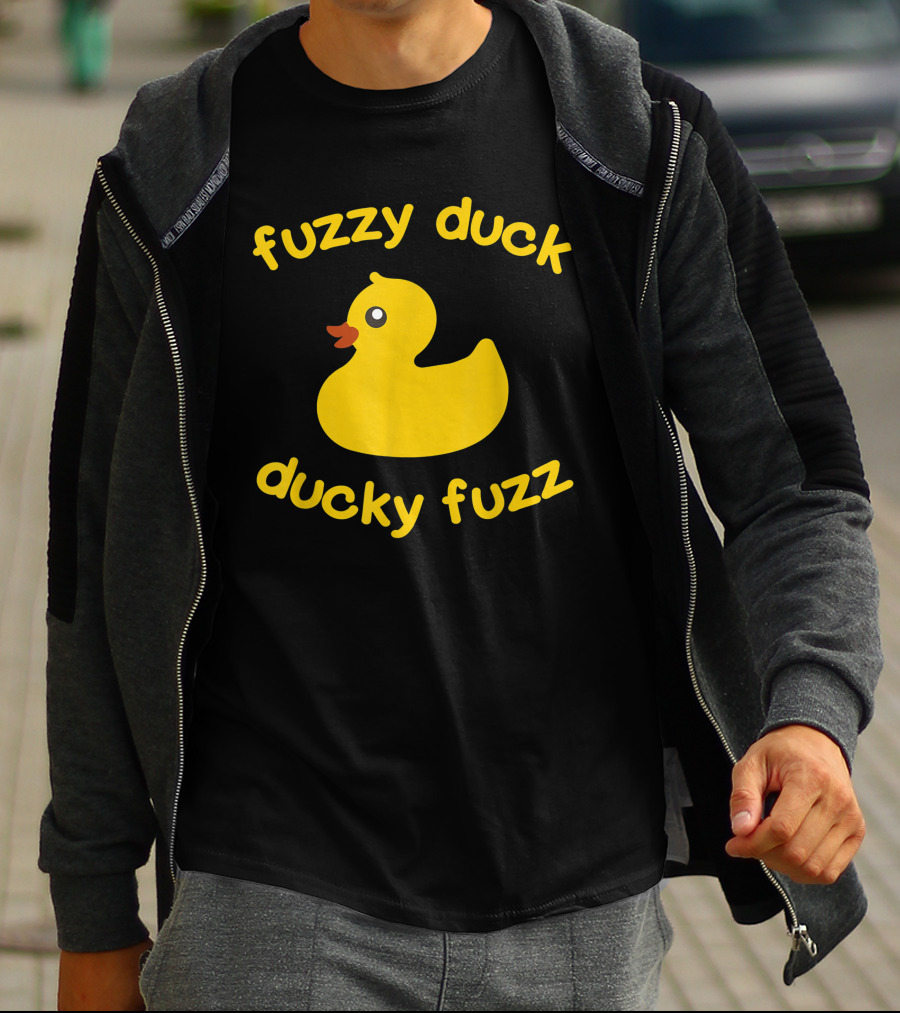 Fuzzy Duck Ducky Fuzz Rubber Duck Toy T-Shirt