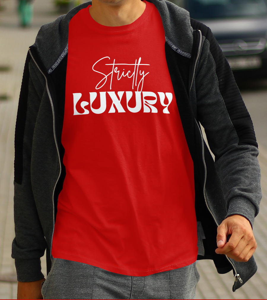 Strictly Luxury Red Cropped T-Shirt