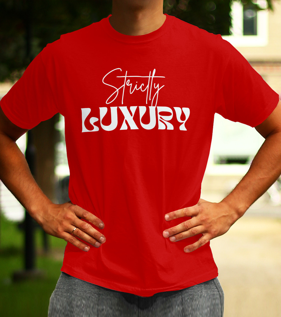Strictly Luxury Red Cropped T-Shirt
