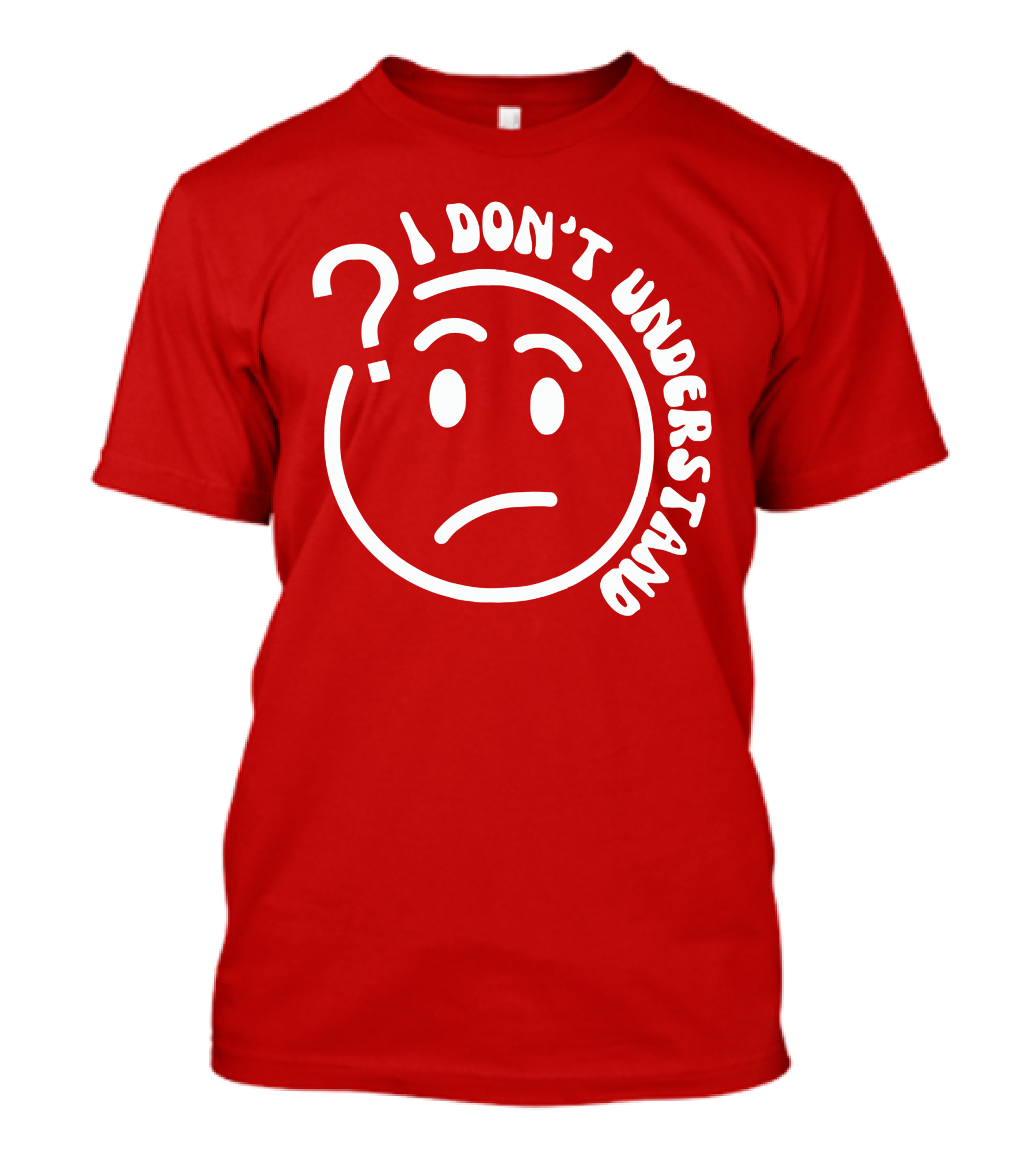 I Don’t Understand Question Mark Face Cropped T-Shirt