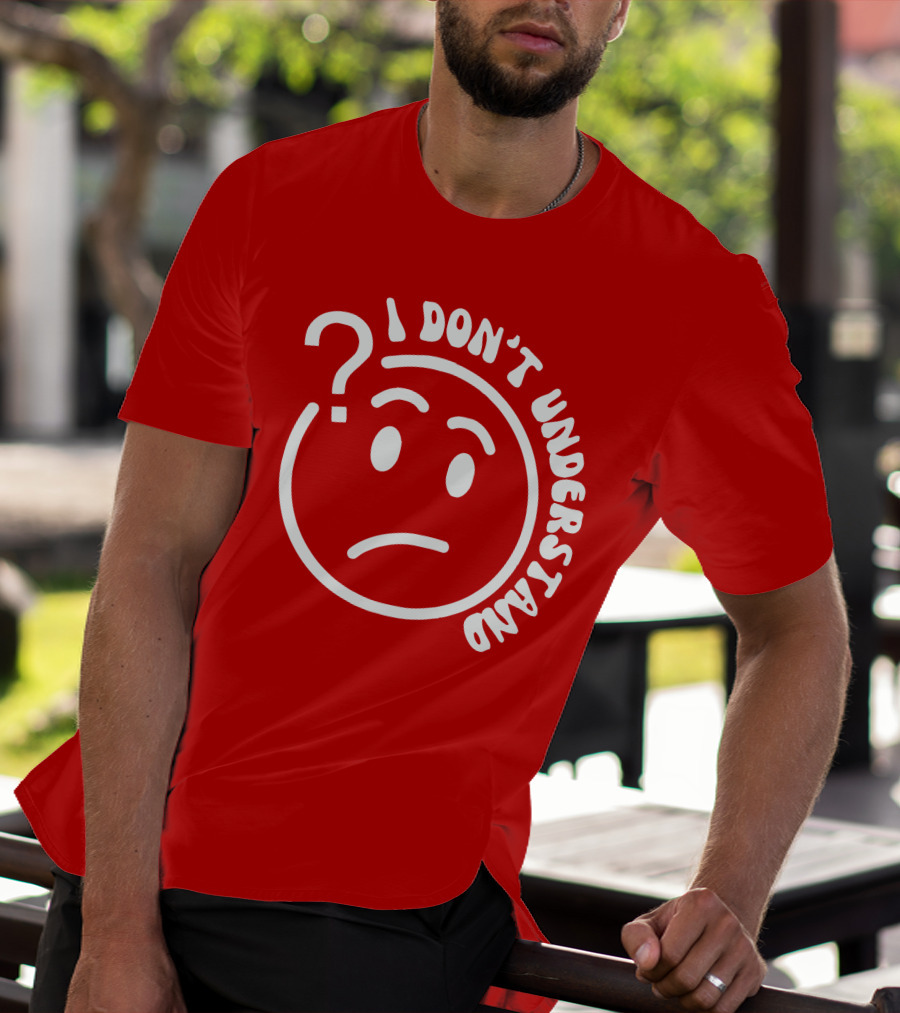 I Don’t Understand Question Mark Face Cropped T-Shirt