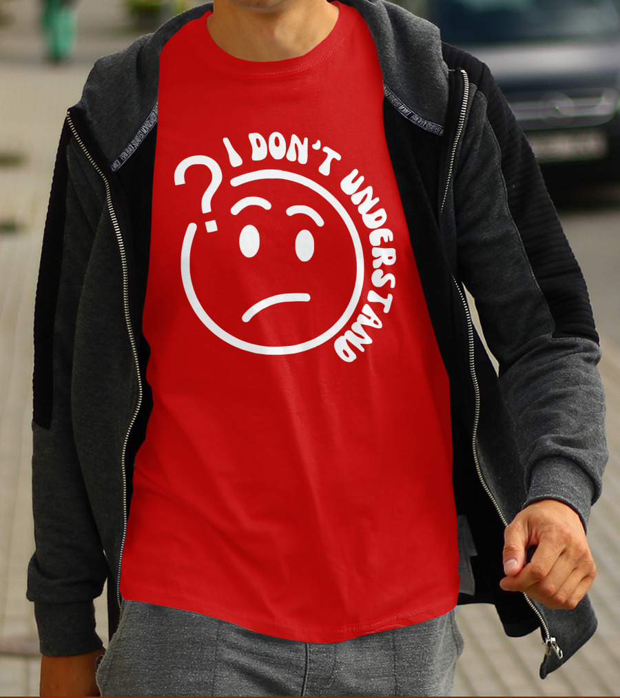 I Don’t Understand Question Mark Face Cropped T-Shirt