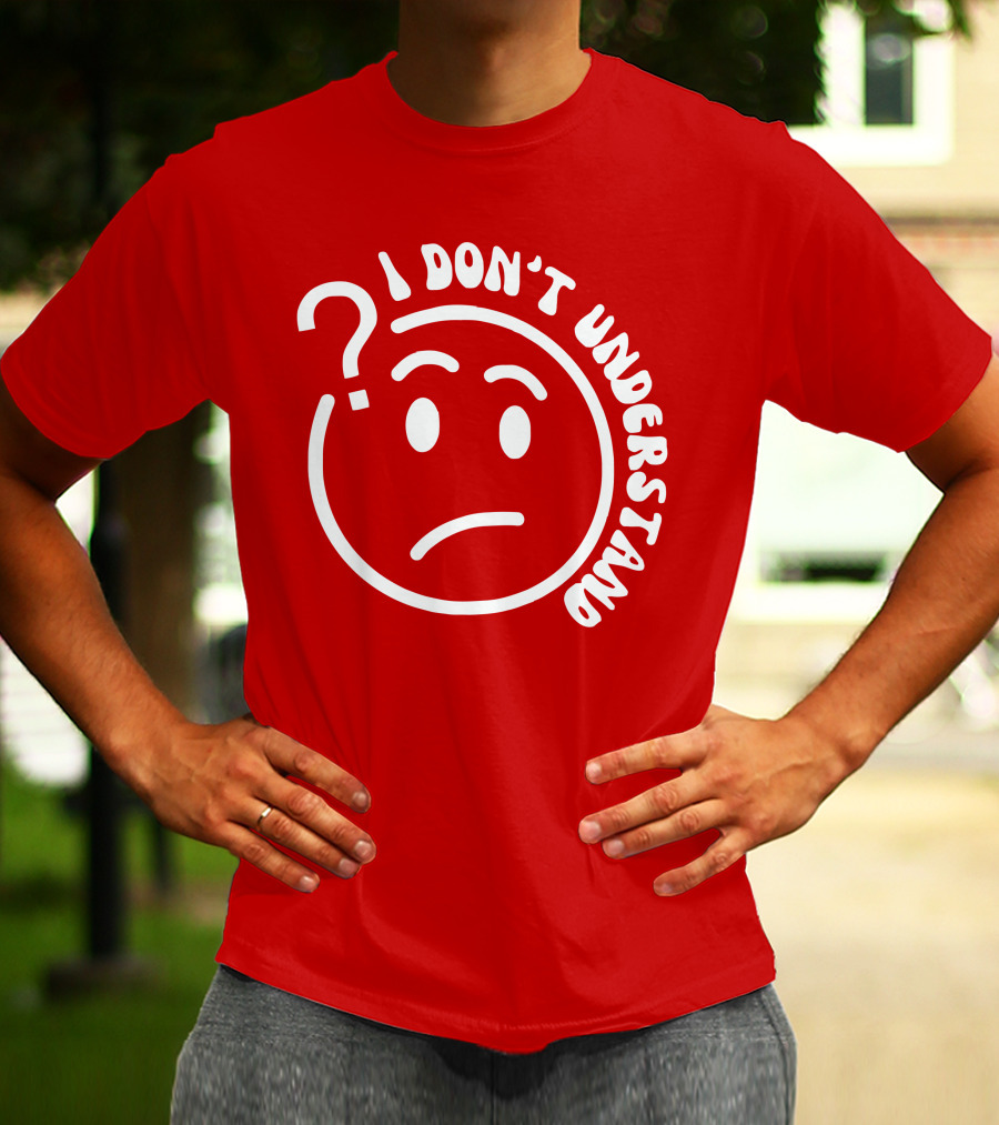 I Don’t Understand Question Mark Face Cropped T-Shirt