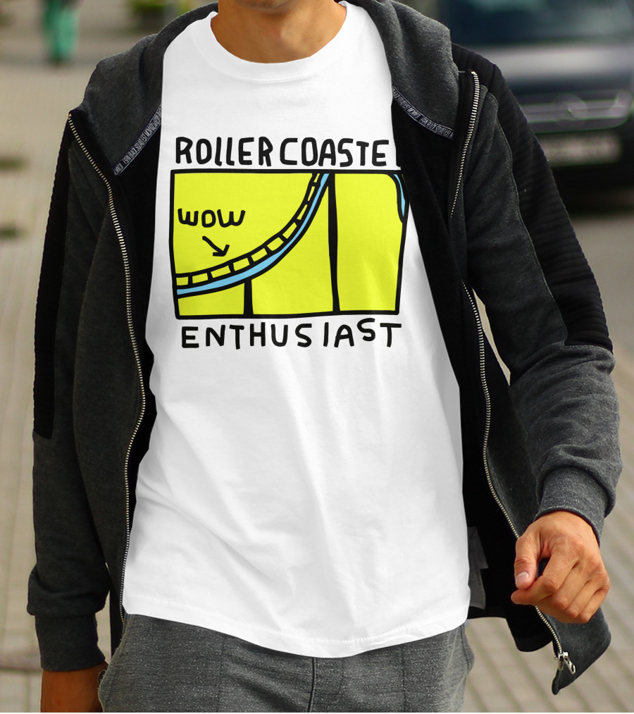 Roller Coaster Enthusiast Wow T-Shirt