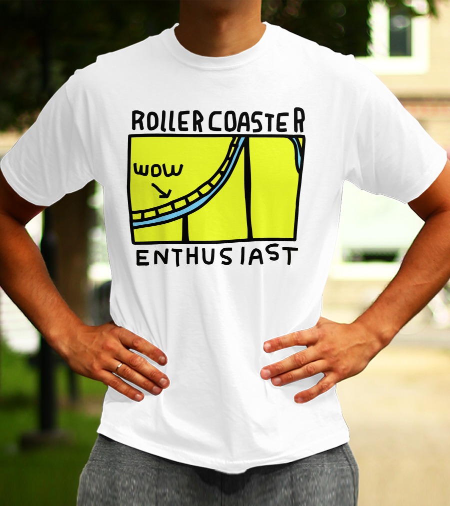 Roller Coaster Enthusiast Wow T-Shirt