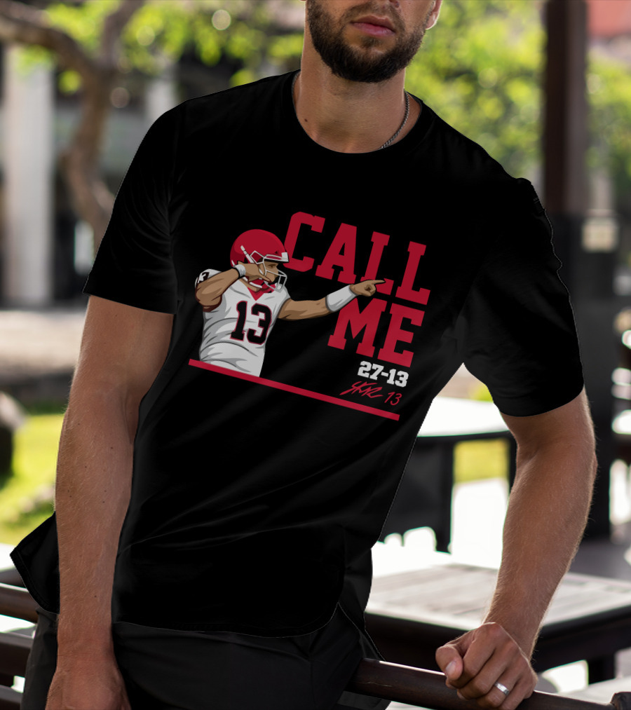 Call Me 13 Stetson Bennett X The Players Trunk 27-13 T-Shirt