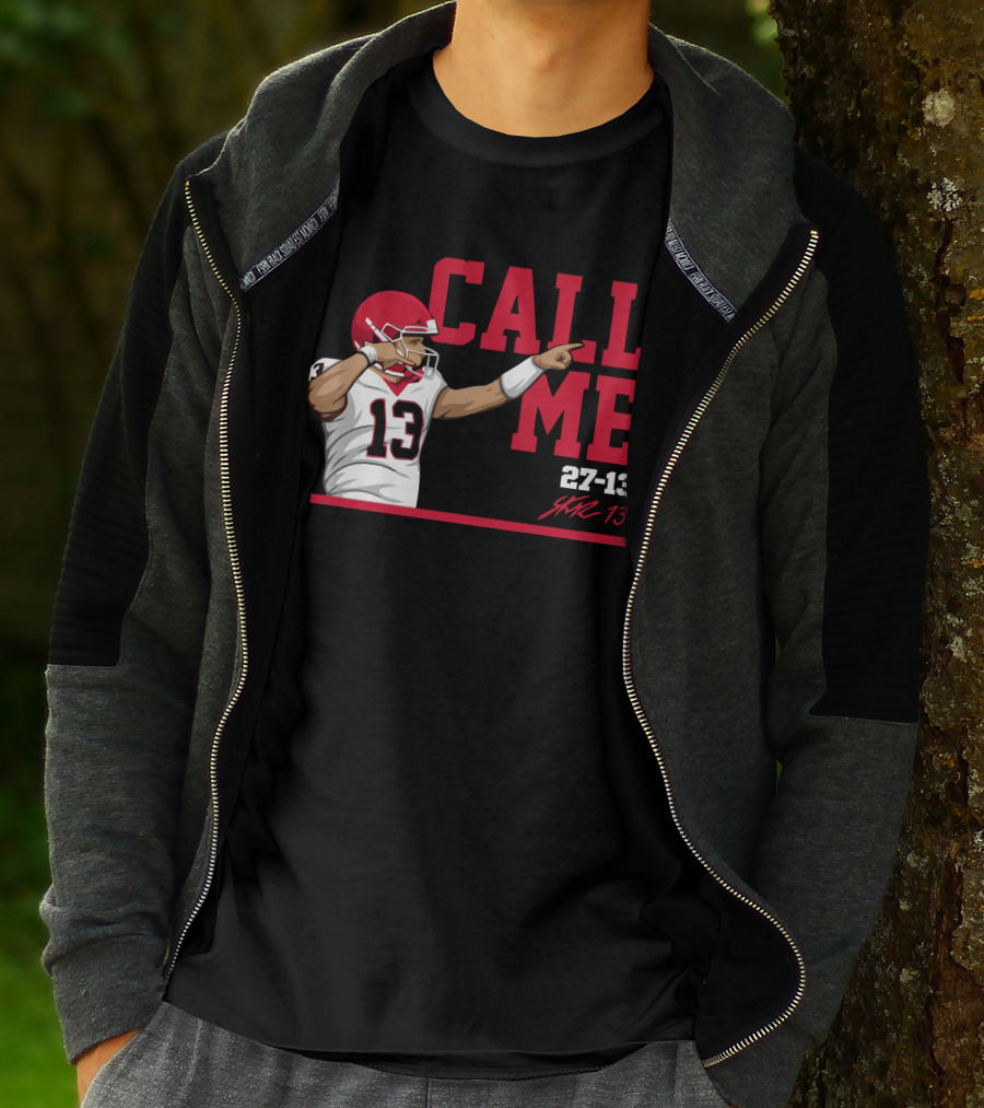 Call Me 13 Stetson Bennett X The Players Trunk 27-13 T-Shirt
