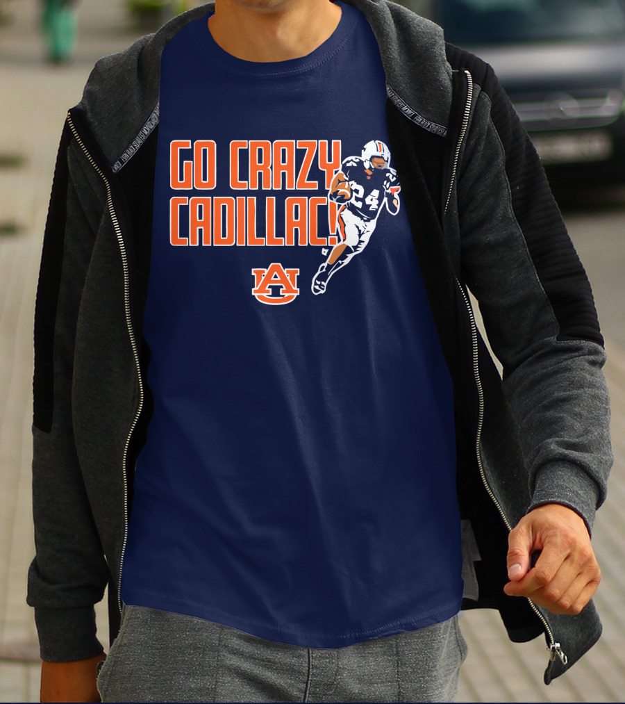 Auburn Football Go Crazy Cadillac Running Back 24 T-Shirt