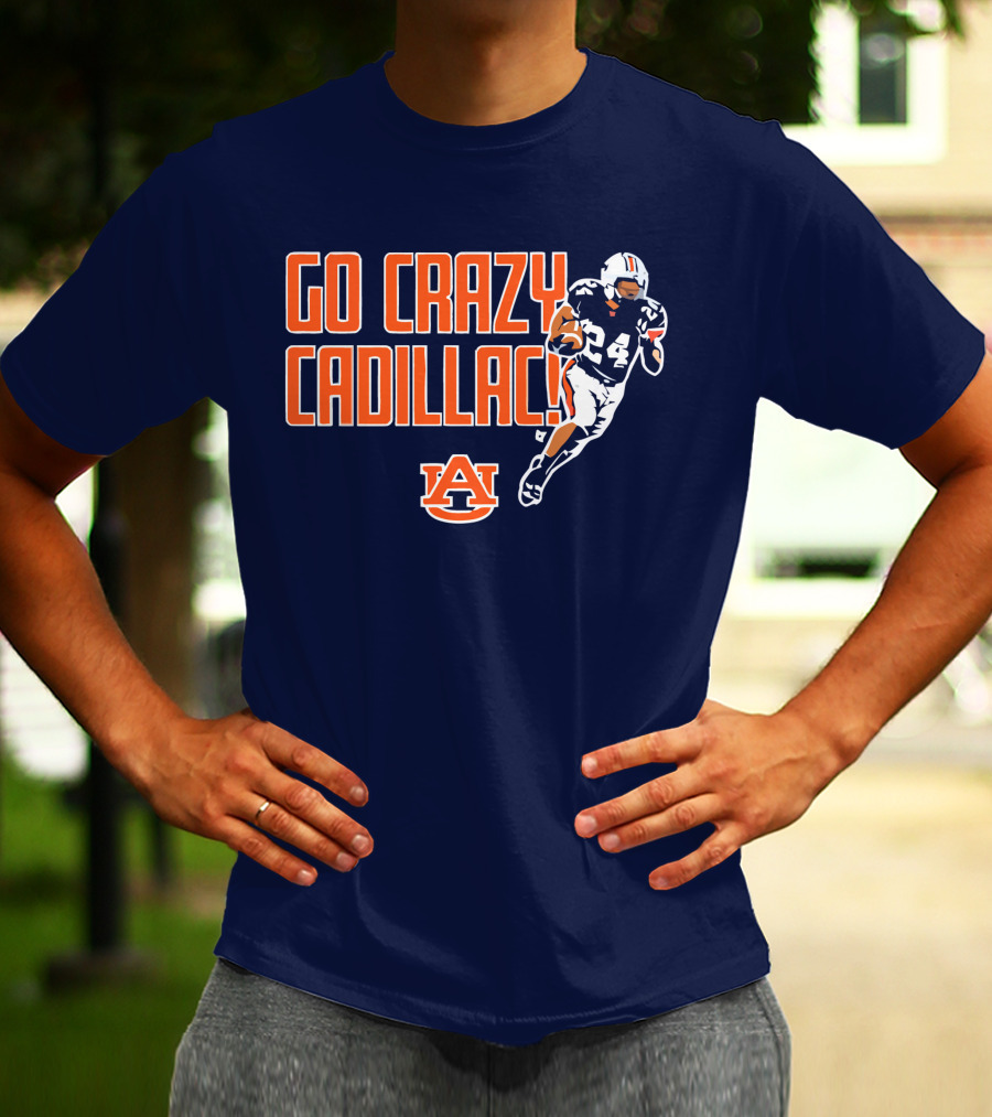 Auburn Football Go Crazy Cadillac Running Back 24 T-Shirt